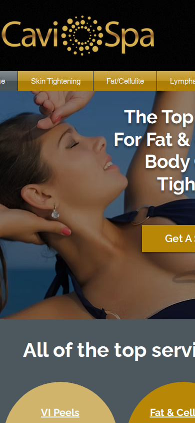 CaviSpa mobile website